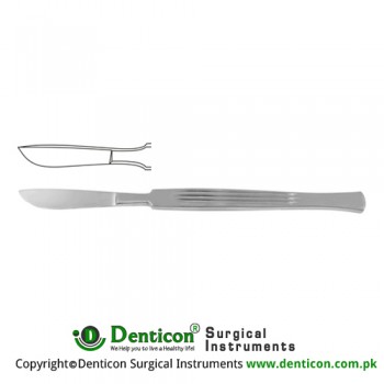Dissecting Knife / Opreating Knife With Metal Handle Stainless Steel, 15 cm - 6" Blade Size 30 mm